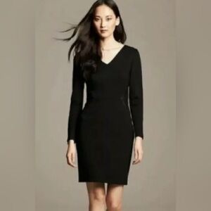 Banana Republic fitted v-neck long sleeve dress 2
